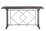 Evangeline - Counter Height Table - Salvaged Brown & Black