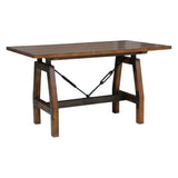 Holverson - 5 Piece Dining Room Set (Table & 4 Side Chairs) - Rustic Brown / Gunmetal