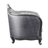 Ariadne - Loveseat With 3 Pillows - Fabric & Platinum