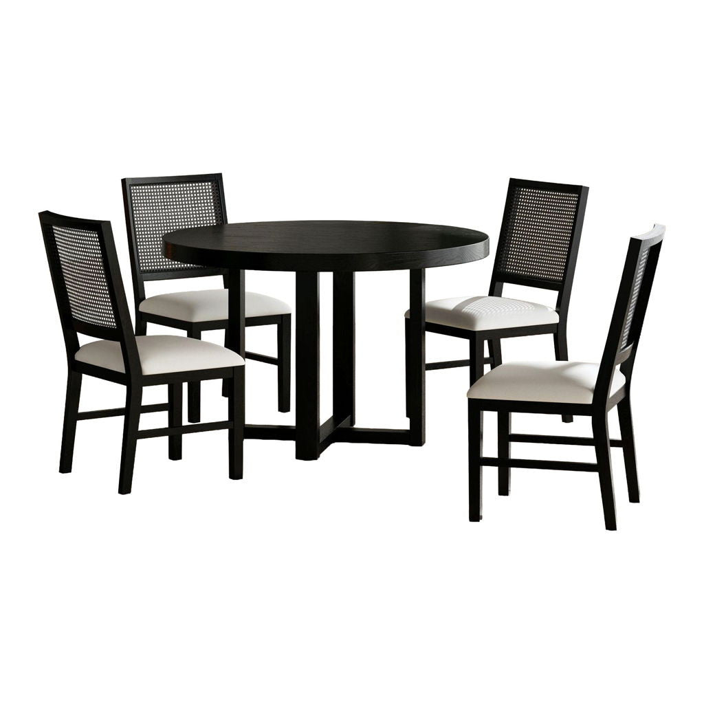 Bahama Breeze - 5 Piece Standard Height Dining Set (Table And Four Chairs) - Black