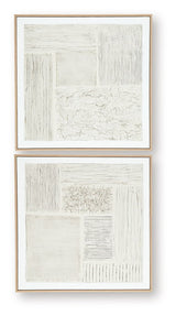 Andorfield - Wall Art Set (Set of 2) - Beige / Black / White