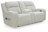 Forest Lake - Power Reclining Loveseat With Console / Adj Headrest