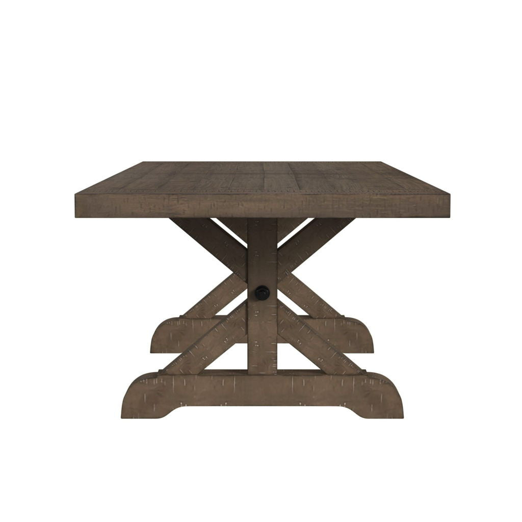 Yellowstone - Dining Table With 2X12" Leaves - Gray
