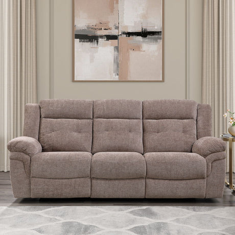 Sydney - Manual Recliner Sofa - Brown
