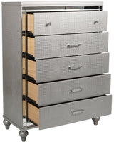STRADA Silver Alligator Texture 39" Wide Chest