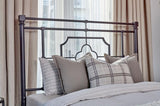 MARZELL Black Metal Bed