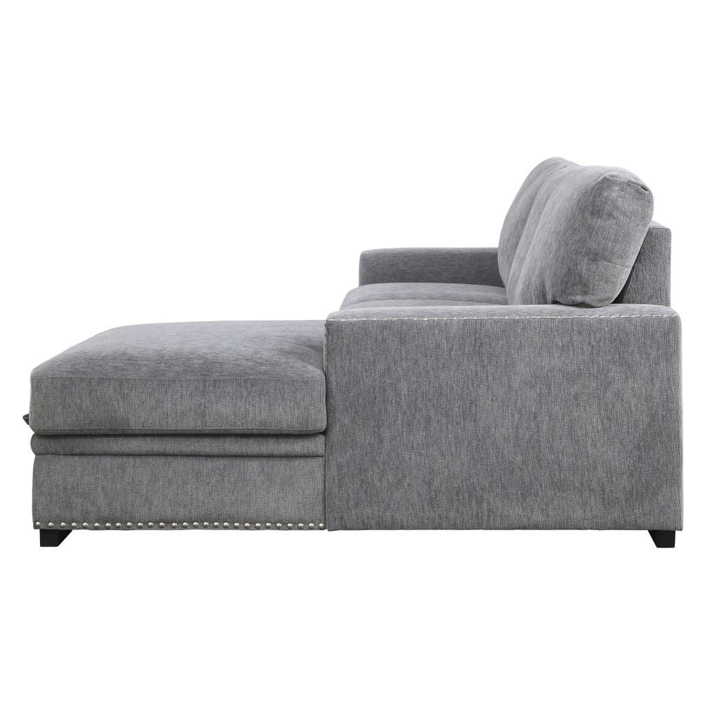 Morelia - 2 Piece Sectional With Pull-Out Bed And Chaise With Hidden Storage