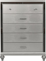 STRADA Silver Alligator Texture 39" Wide Chest