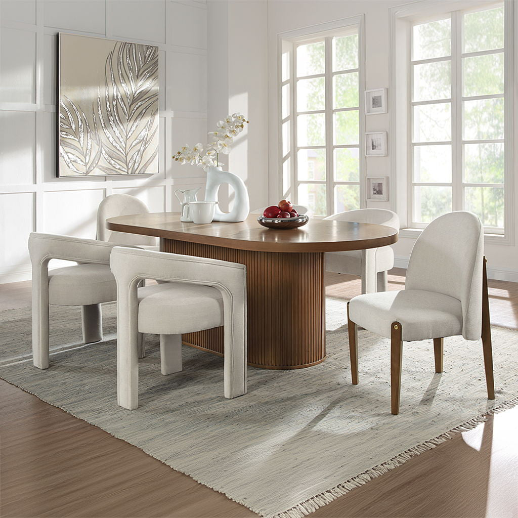 Gamarya - Dining Table - Dark Oak