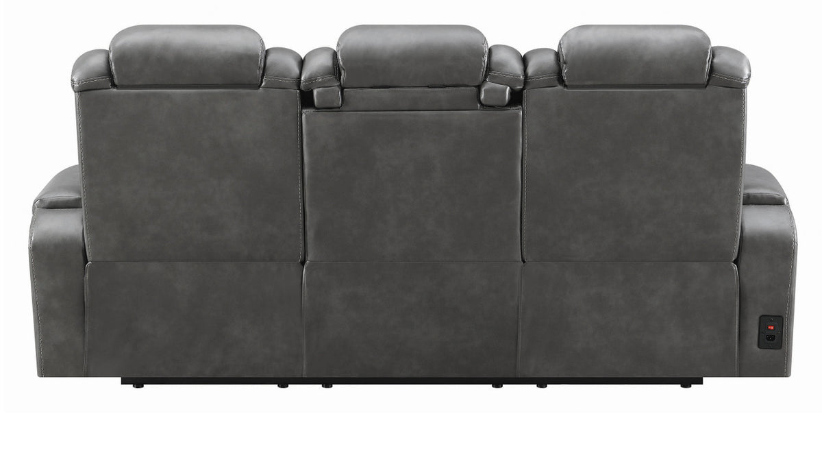 SENATOR Charcoal Powered Reclining Sofa & Loveseat