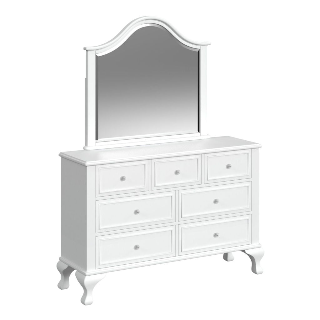 Jesse - 4 Piece Full Panel With Trundle Bedroom Set - White