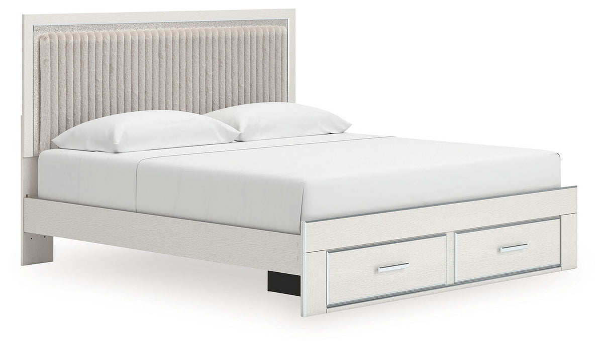 Zuraleus - Upholstered Panel Platform Storage Bed