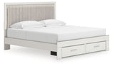 Zuraleus - Upholstered Panel Platform Storage Bed