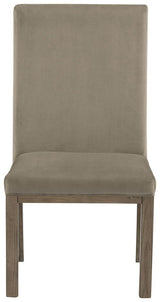 Chrestner - Dining UPH Side Chair (Set of 2) - Gray / Brown