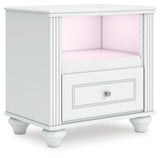 Kozlani - One Drawer Night Stand - White