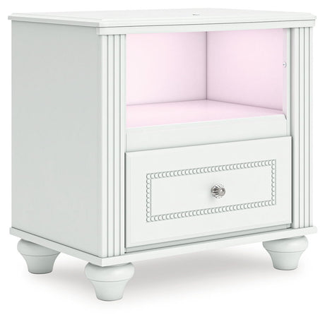 Kozlani - One Drawer Night Stand - White