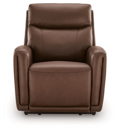 Pincara - Power AutoGlide Recliner With Audio System - Umber