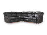 Voltage Faux Leather 103" x 116" 2-Piece Reclining Sectional With LED