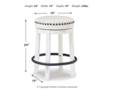 Valebeck - Upholstered Swivel Stool
