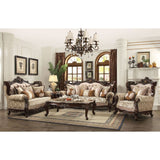 Shalisa - Sofa With 7 Pillows (Same Lv01585) - Fabric & Walnut