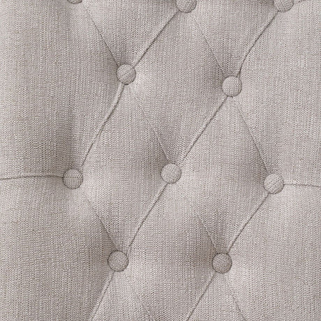 Yabeina - Side Chair (Set of 2) - Beige Linen & Gray