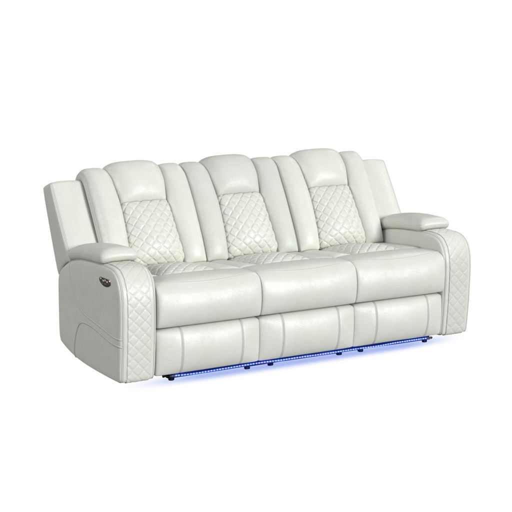Carlo - Power Motion Sofa With Power Headrest, Dropdown Table, Power Strip, LED And Reading Light