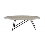 Allis - Coffee Table - Weathered Gray Oak & Metal