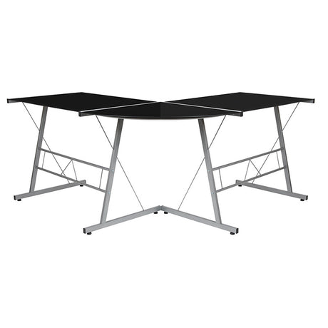 ANZO Black 59" Wide L-Shaped Desk