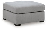 Lakepoint - Oversized Accent Ottoman - Nickel