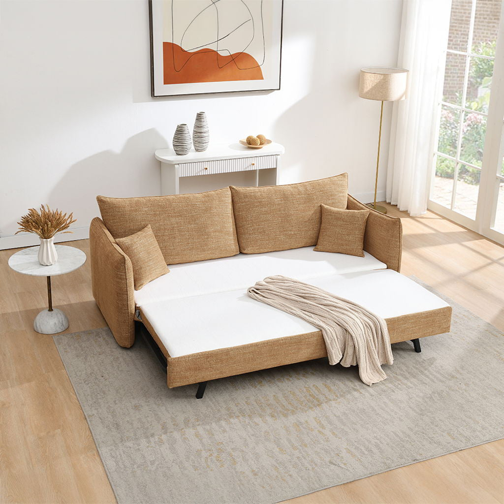 Cadie - Sofa With 2 Pillows - Mocha