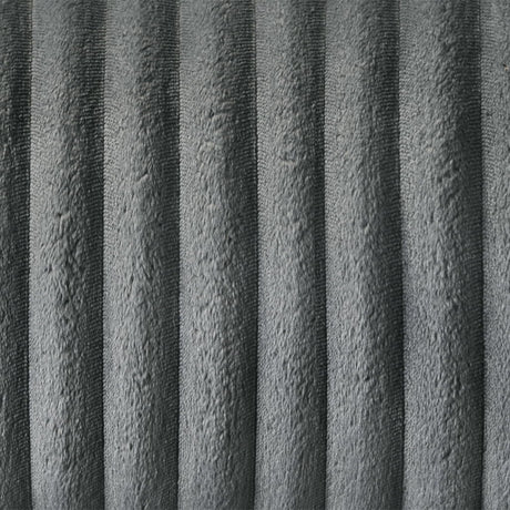 Lesley - Motion Sofa - Gray Corduroy & Velvet