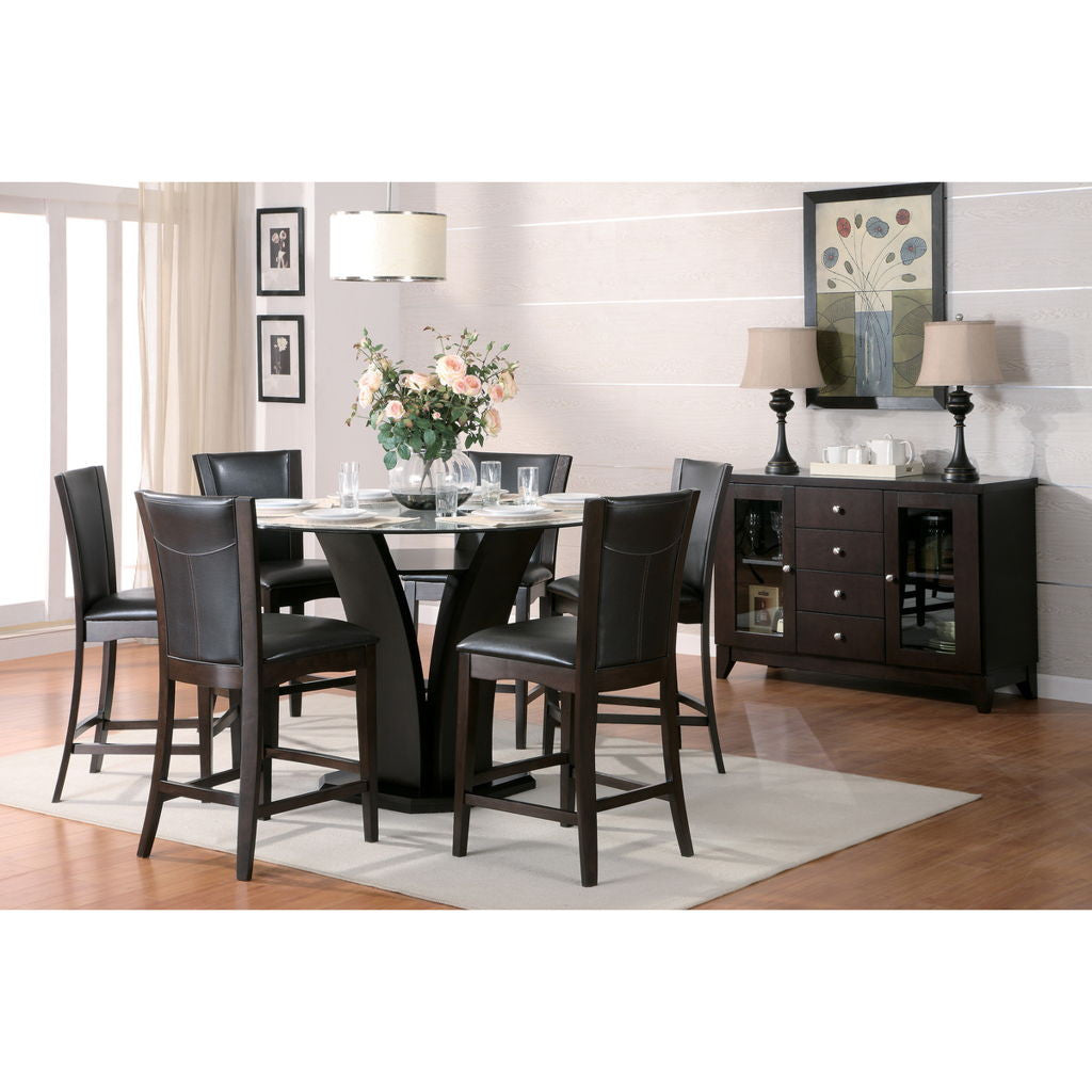 Daisy - Round Table With Glass Top