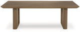 Serene Bay - Rectangular Cocktail Table - Dark Brown