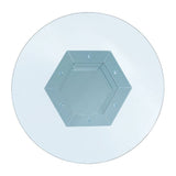 Noralie - Dining Table - Mirrored, Faux Diamonds & Clear Glass Top