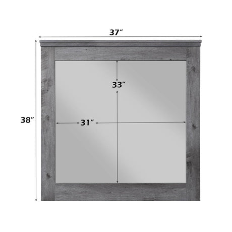 Vidalia - Mirror - Rustic Gray Oak