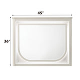 Laveda - Mirror With LED - Pearl White