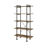 Nefo - Bookshelf - Rustic Oak & Black