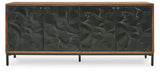 Dorannby - Accent Cabinet - Black / Brown