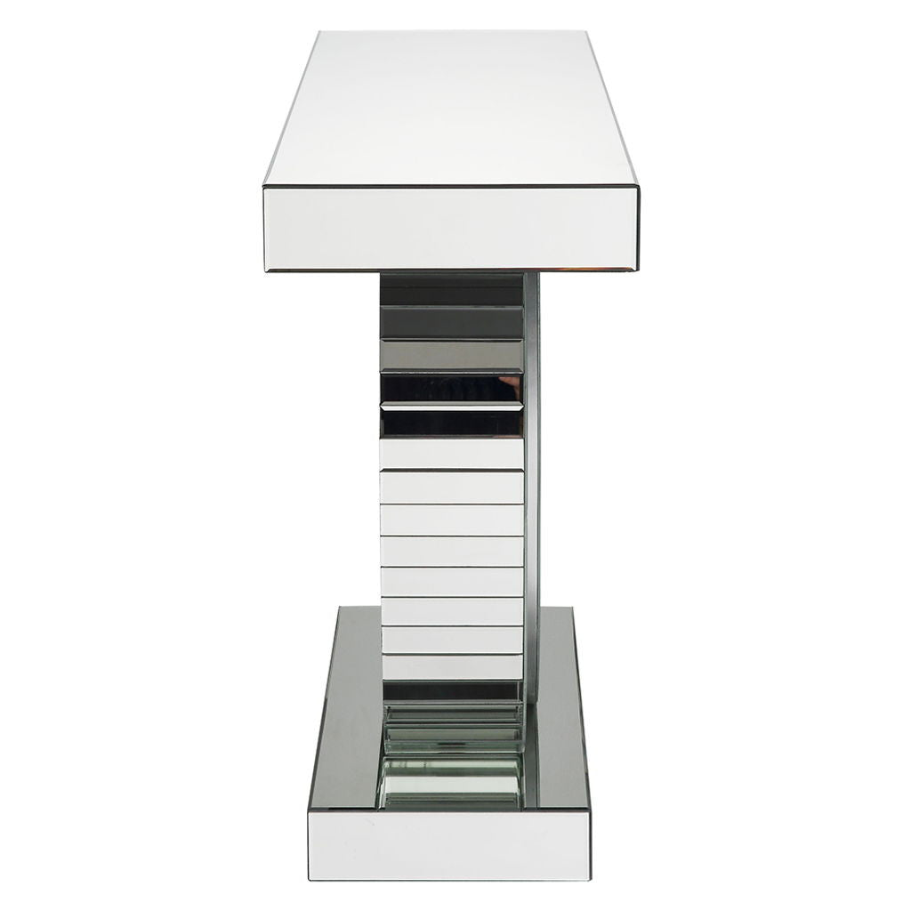 Nysa - 47"L Console Table - Mirrored & Faux Crystals