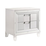 Twenty Nine - Nightstand With USB - White