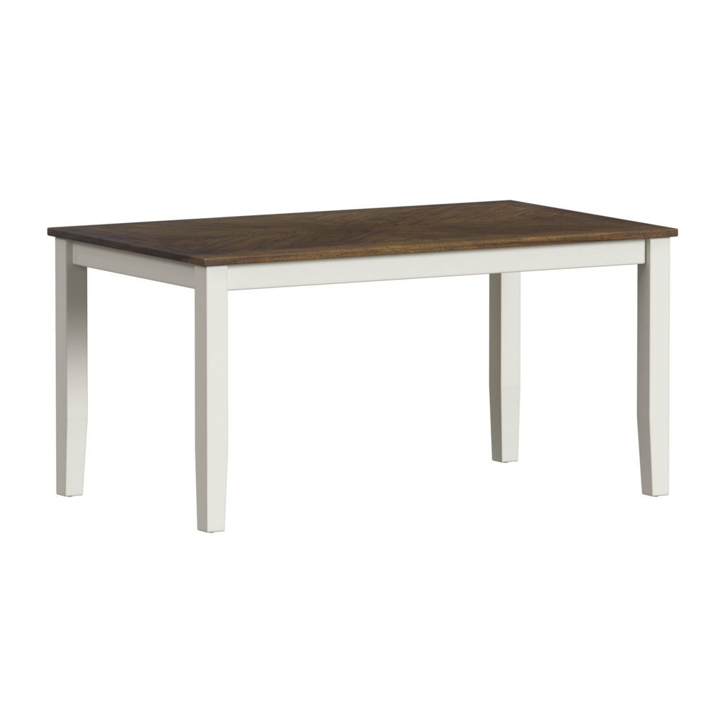 Brooks - 6 Piece Dining Set With Table, 4 Wood Back And Upholstered Seat Chairs, And Bench