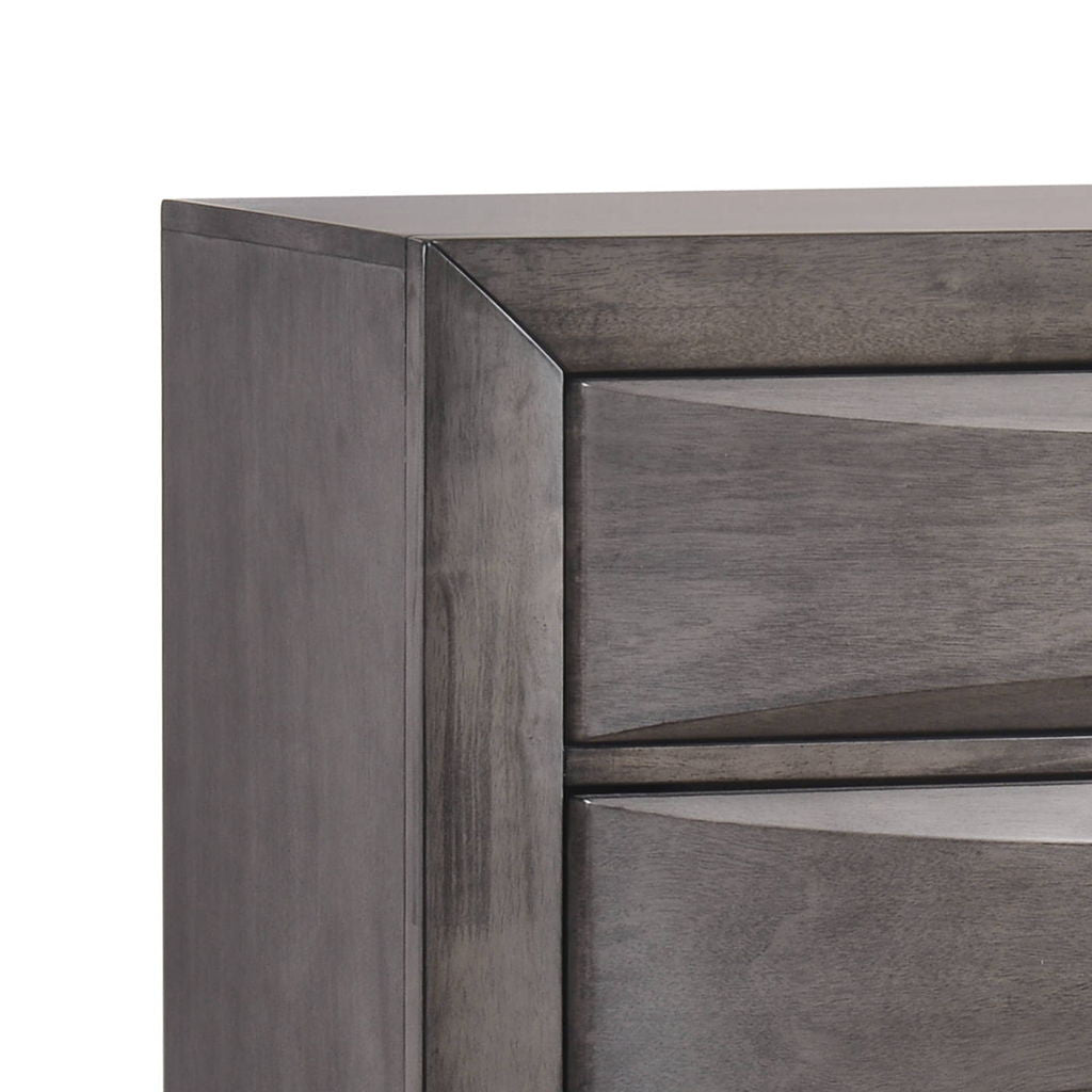 Emily - 5-Drawer Chest (Sturdy) - Gray
