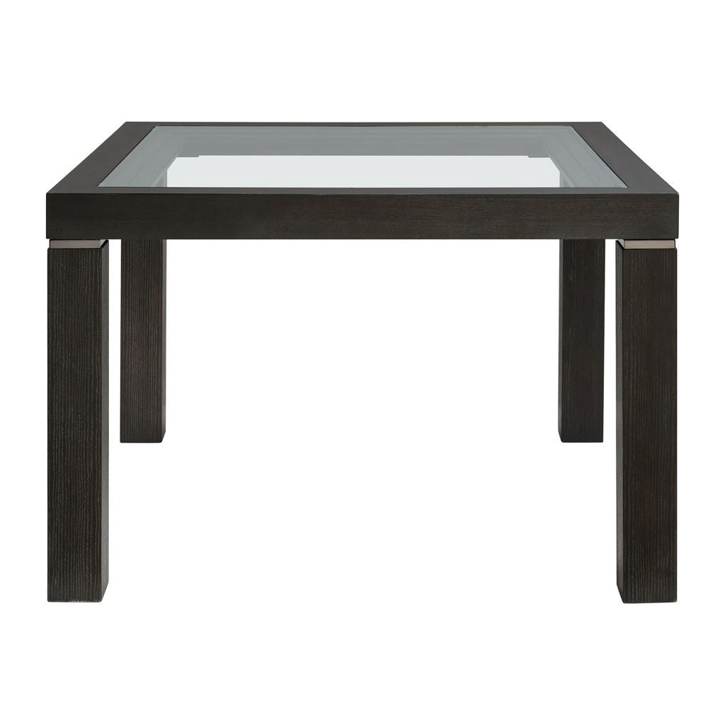 Elodie - Counter Table With Glass - Charcoal