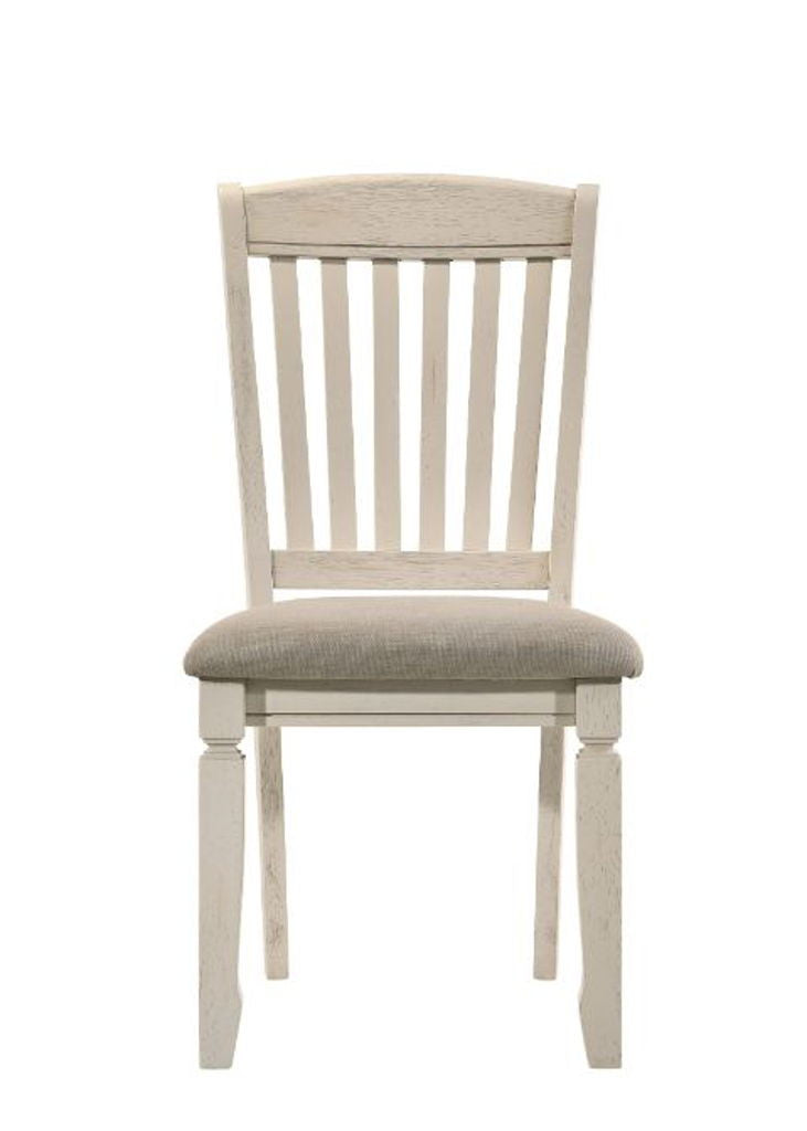 Fedele - Side Chair (Set of 2) - Tan Fabric & Cream