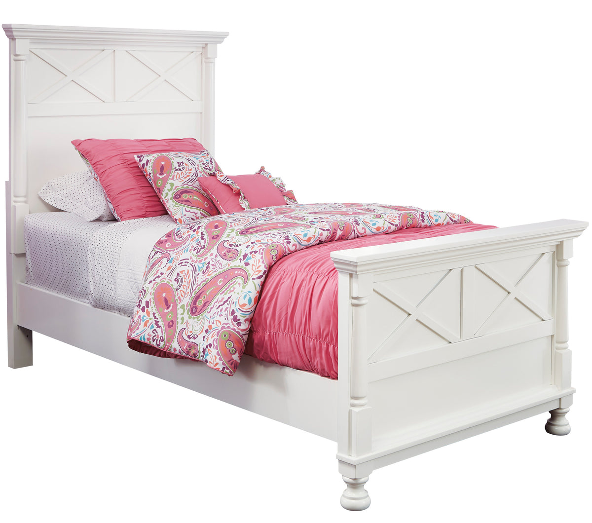 Lilet White Bed