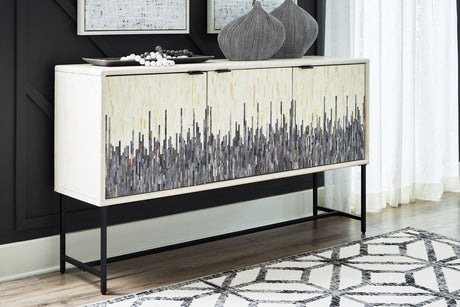 Freyton - Accent Cabinet - White / Gray