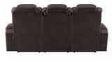 SENATOR Dark Brown Powered Reclining Sofa & Loveseat