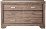 ANDREWS Taupe Dresser & Mirror