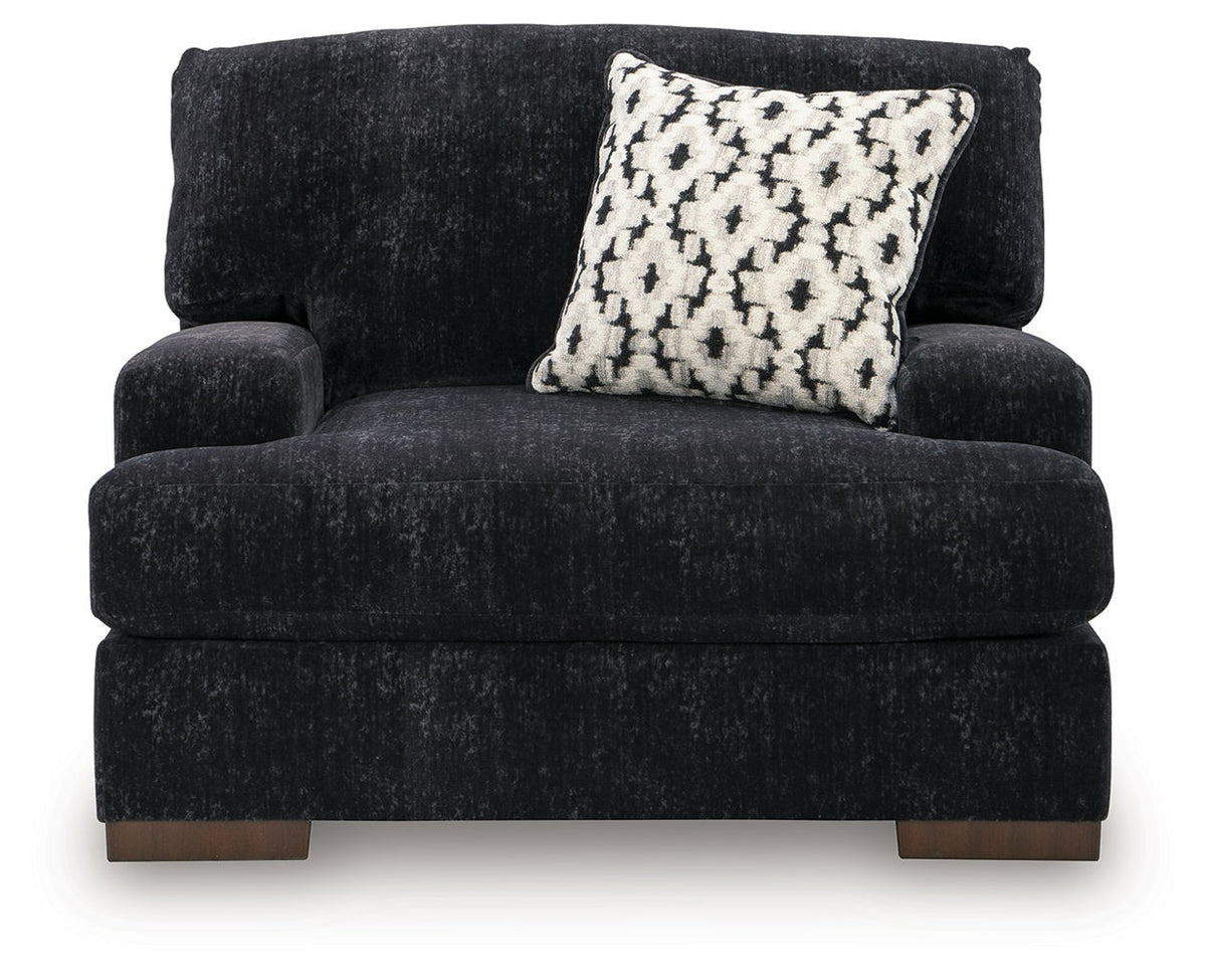 Whitmore Manor - Chair And A Half - Black Pearl