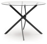 Pharwynn - 5 Pc. - Dining Room Table, 4 Side Chair - Black